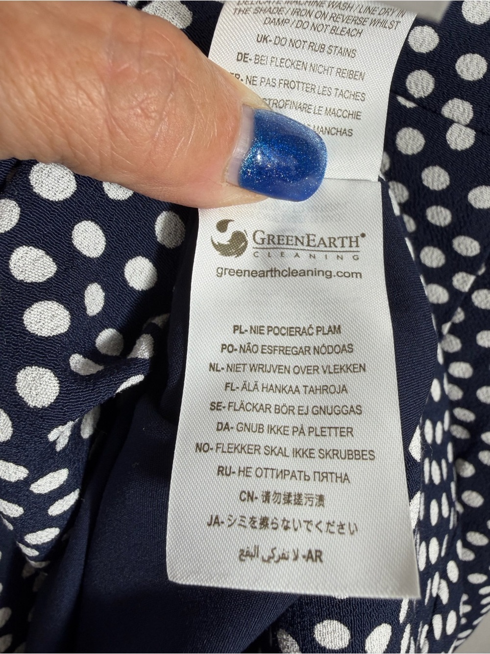 Boden “Jemima” Ruched Short Sleeved Dress Navy & White Polka Dot. Size 2P. NWOT - Picture 7 of 16
